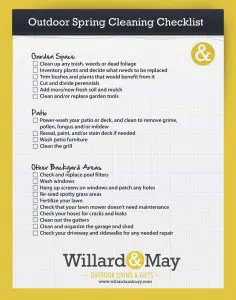 Outdoor Spring Cleaning Checklist