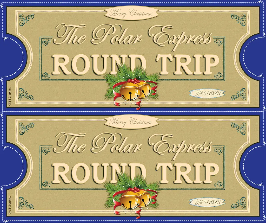 Polar Express Ticket Printable Pdf Free