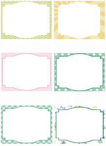 Printable Blank Note Cards