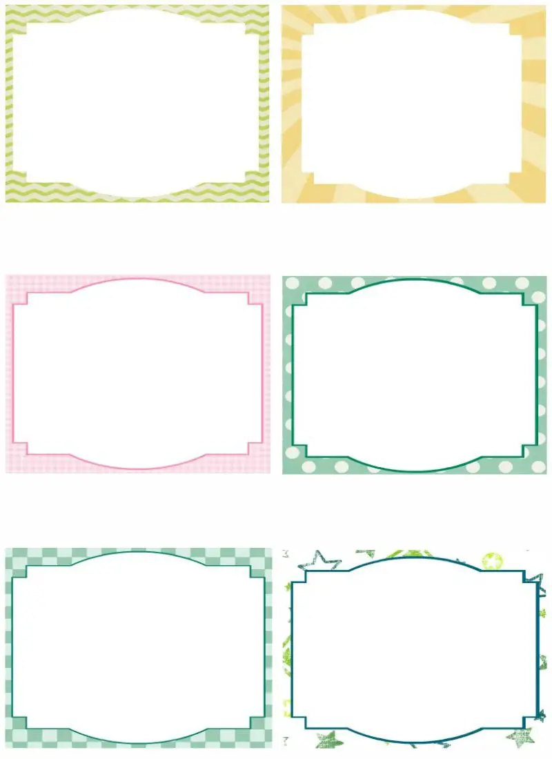 22 Colorful Note Card Templates - Kitty Baby Love Pertaining To 4X6 Note Card Template
