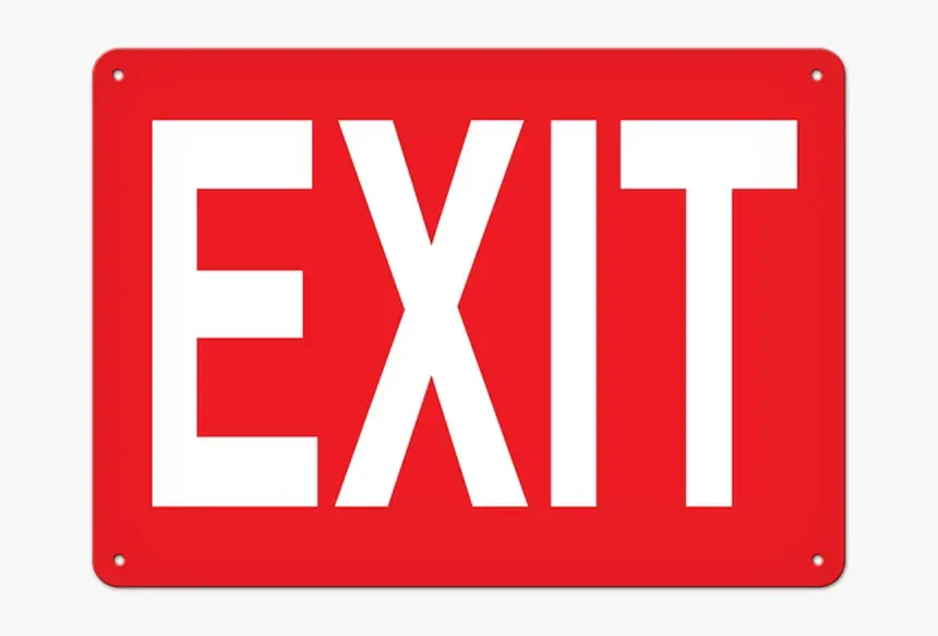 12 Important Printable Exit Signs
