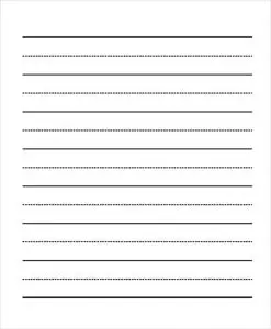 Printable Lined Paper for Kids