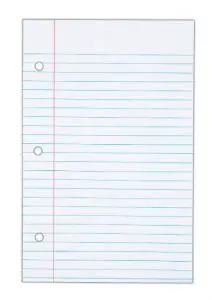 Printable Notebook Paper Template