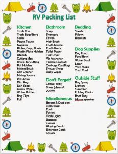 RV Camping Packing Checklist