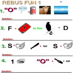 Rebus Picture Puzzles for Kids