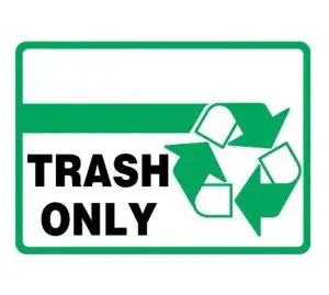 Recycle Only Sign Printable