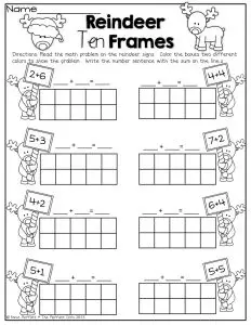 Ten Frames First Grade