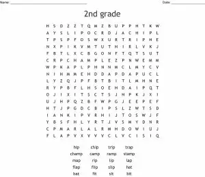 2nd Grade Word Search