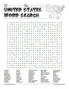 5th Grade Word Search Worksheets