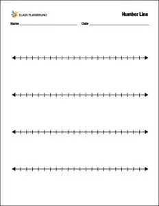 Blank Number Line Image