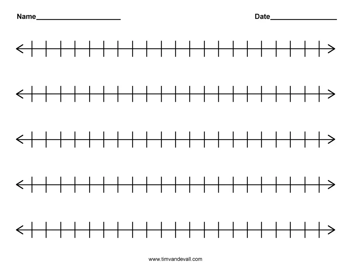 21 Educative Blank Number Lines - Kitty Baby Love Throughout Blank Number Line Worksheet
