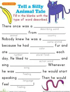 Fill in the Blank Stories for Kindergarten