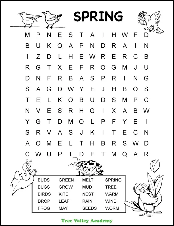 18 Pedagogic 1st Grade Word Searches Kitty Baby Love