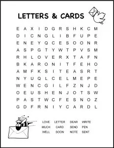 Free Printable Word Search for 2nd Grade