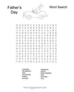 Images of Father's Day Word Search