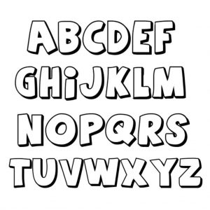 Printable Bubble Letters to Print