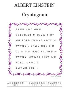 Printable Cryptograms Puzzles