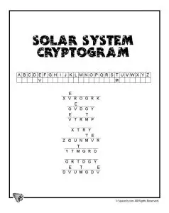 Printable Cryptograms Worksheets