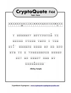 Printable Cryptograms for Adults