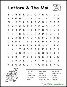 Printable Fourth Grade Word Search