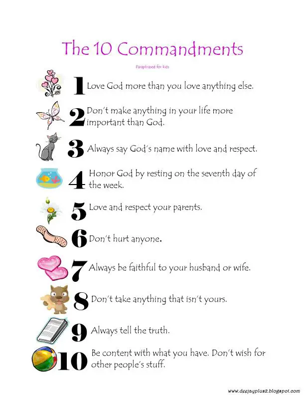 free-ten-commandments-printable