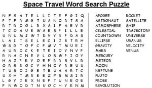 Space Travel Word Search