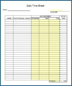 Time Sheets Templates
