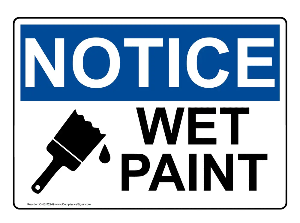 Wet Paint Signs Printable Printable World Holiday