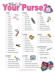 What's in Your Purse Party Game