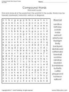 Word Search for 3rd Grade Printable