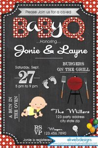 BBQ Baby Shower Invitations Pictures