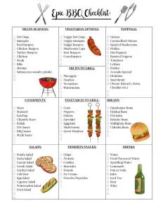 BBQ Checklist