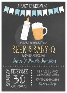 Baby Shower BBQ Invitations