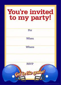 Basketball Birthday Party Invitations to Print