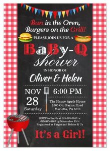 Free Printable BBQ Baby Shower Invitations