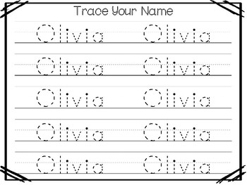 24 learner friendly name tracing worksheets kitty baby love