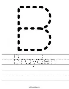 Letter Name Tracing