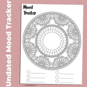 Mandala Mood Tracker Printable