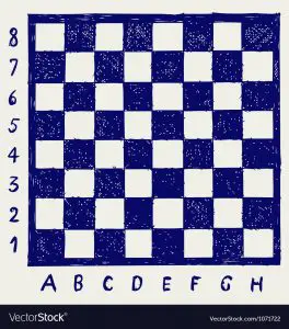 Printable Chess Board with Numbers