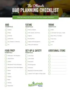 Summer BBQ Party Checklist