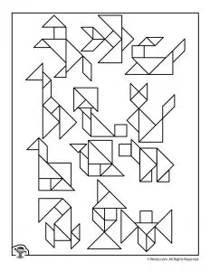 Tangram Puzzles to Print