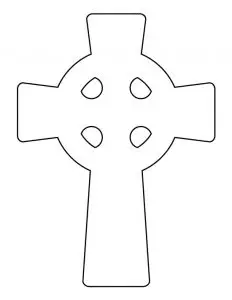 Template of a Cross Printable