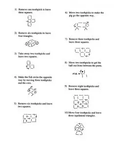 Toothpick Math Puzzles