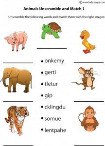 Unscramble Animal