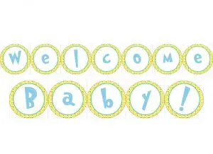 Welcome Baby Sign Printable