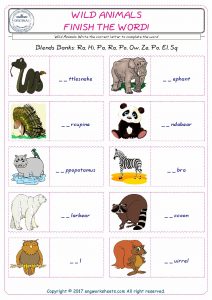 10 Fun Unscramble Animal Worksheets - Kitty Baby Love