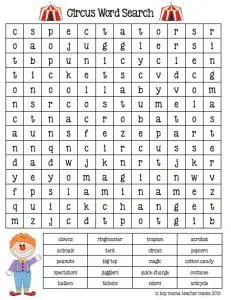 Word Search Circus