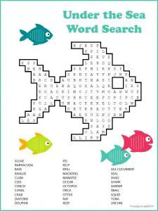 Word Search Under the Sea
