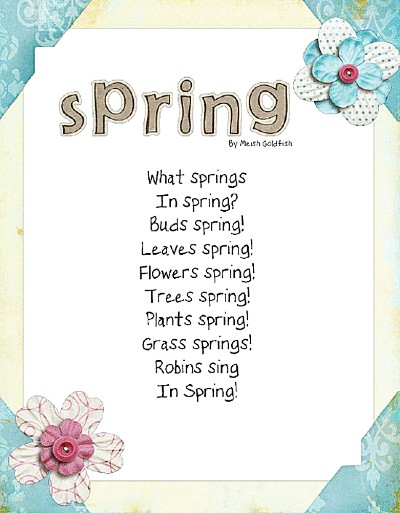 7 Best Spring Poem for Kids (Printable PDF) - Kitty Baby Love