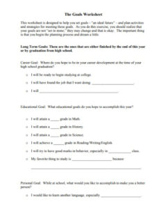 21 Personal Goal-Setting Worksheets | KittyBabyLove.com